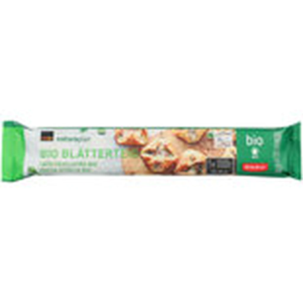 Betty Bossi Naturaplan bio puff pastry rolled out