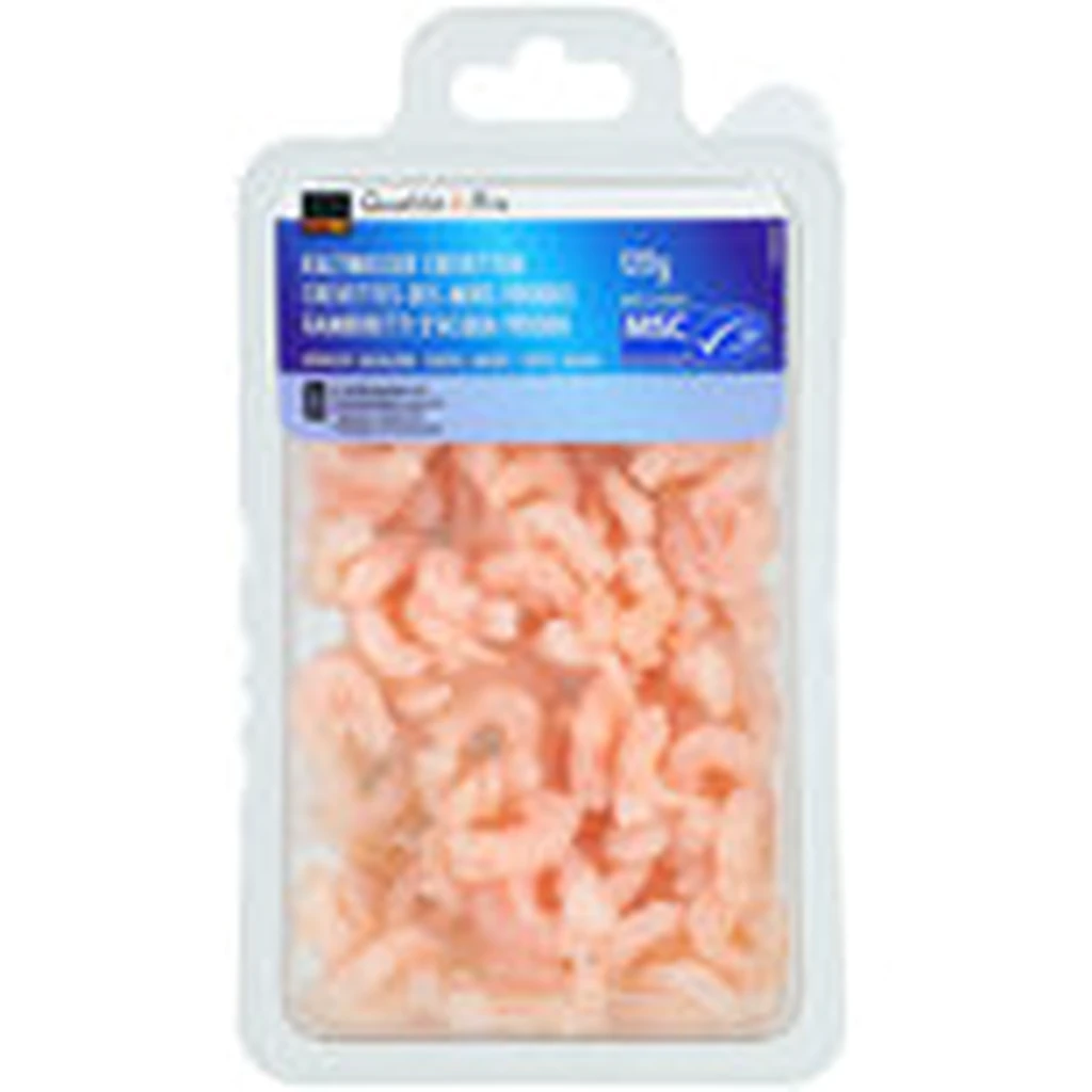 Coldwater MSC shrimp, salted & cooked